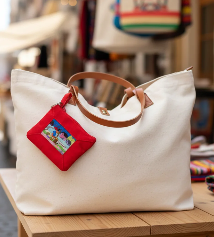 Porte clé en tissu - AFRIKAN TOUCH HGP BAOBAB
